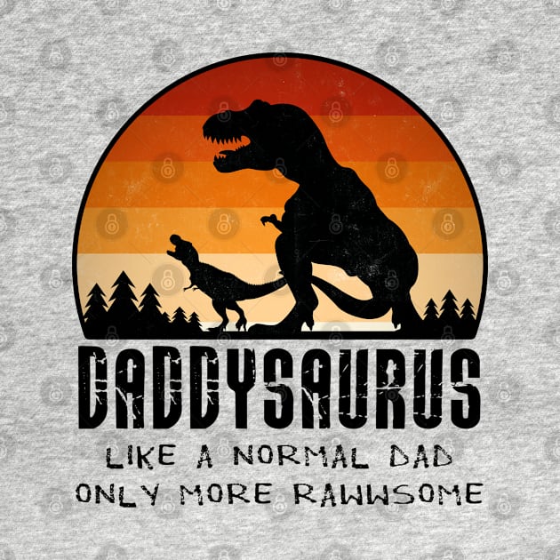 Retro Daddysaurus -Gift For Father by meowstudio